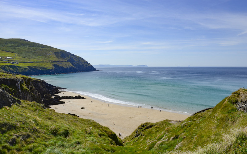 beach on the wild atlantic way in ireland