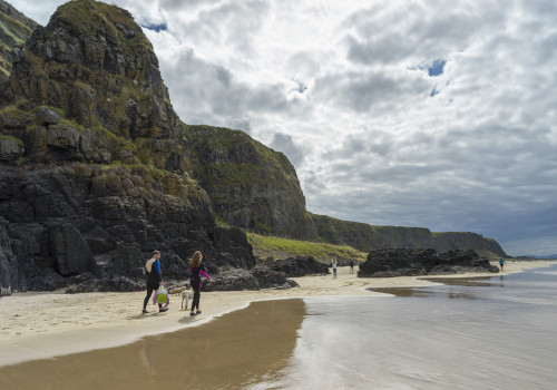 downhill beach at castlerock in londonderry