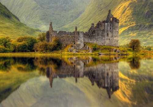 likchurn castle sunrise argyll and butte