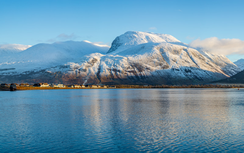 snowdonia covered in snow