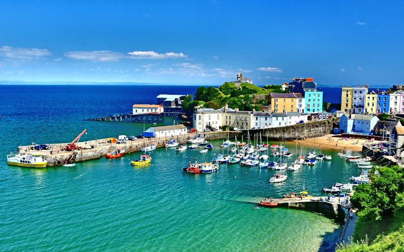 tenby beach and marina